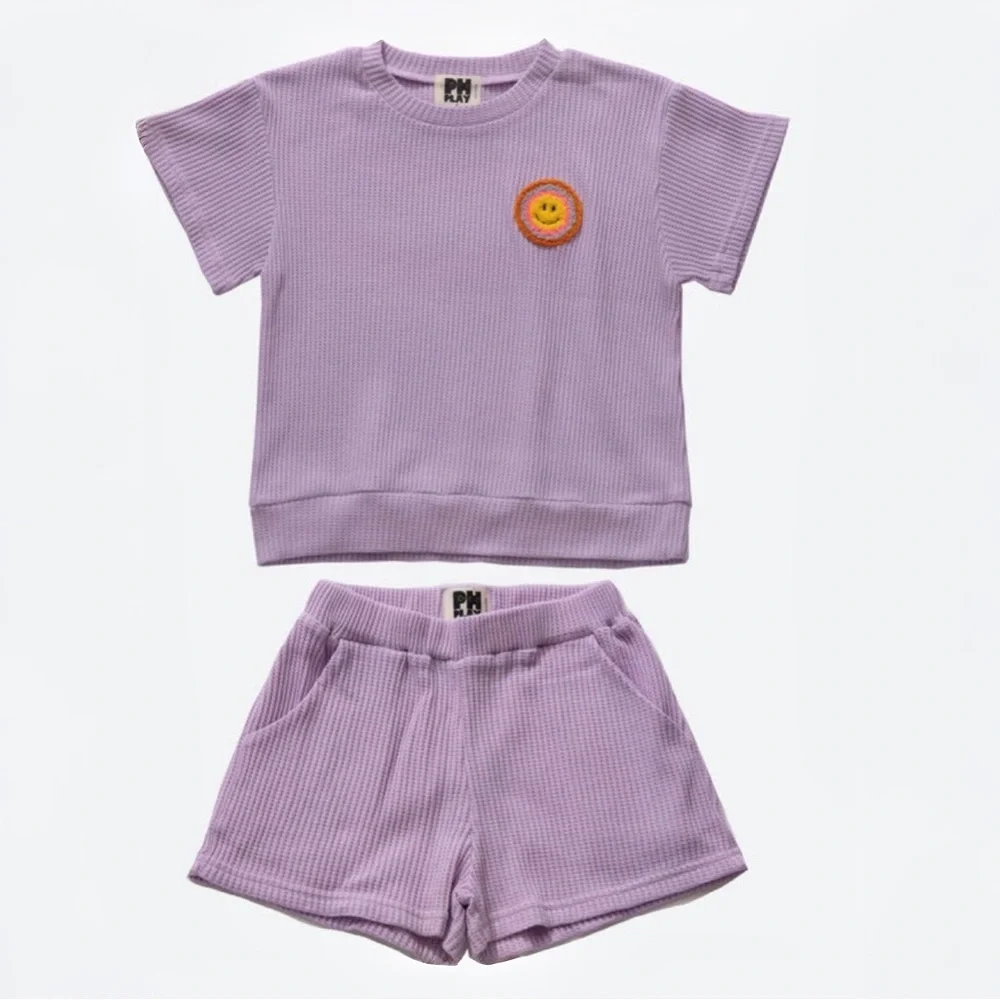 PETITE HAILEY GIRLS SMILE WAFFLE SET